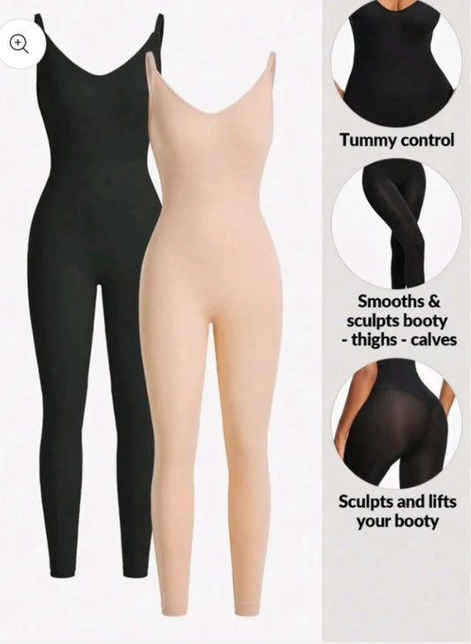 2pcs Sleeveless Bodycon Jumpsuit